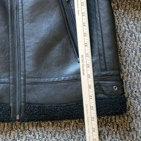 NWOT Super Soft Black Express Black Bomber Jacket Size Large - Picture 7 of 11